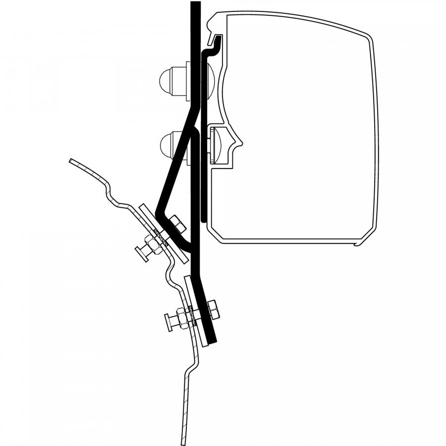 Artikelbild 1 des Artikels “Adapter VW T4 Minivan für Thule 3200 “